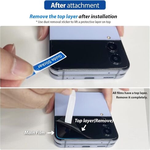 واقي شاشة فاخر من الزجاج الأبيض من DOME GLASS لهاتف Samsung Galaxy Z Flip 4 2022، طبقة TPU شفافة عالية الدقة مع طبقة غطاء مفصلية in Saudi Arabia