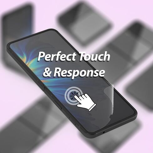 واقي شاشة فاخر من الزجاج الأبيض من DOME GLASS لهاتف Samsung Galaxy Z Flip 4 2022، طبقة TPU شفافة عالية الدقة مع طبقة غطاء مفصلية in Saudi Arabia