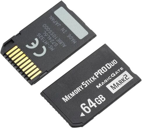 بطاقة ذاكرة ANXILE الأصلية Pro Duo سعة 64 جيجابايت (Mark2) PSP1000 2000 3000 in Saudi Arabia