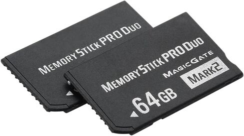 بطاقة ذاكرة ANXILE الأصلية Pro Duo سعة 64 جيجابايت (Mark2) PSP1000 2000 3000 in Saudi Arabia