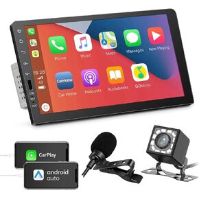 ACTASIAN Single Din Car Stereo with Apple Carplay and Android Auto, 9 Inch Car Stereo with Bluetooth, DSP, USB/SD Port, Car Audio with IPS Screen,FM Car Radio Receiver, Backup Camera in Kuwait
