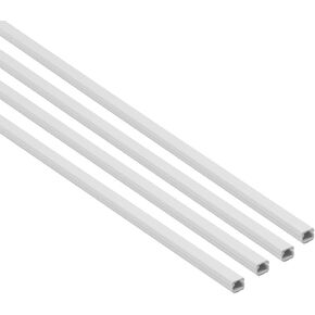 مجرى سلك سلك ذاتي اللصق بطول 13 قدم من هافن فيرست، حل ادارة الكابلات لاخفاء الاسلاك الفردية، قابل للطلاء - 4 × 0.39 (عرض) × 0.3 انش (ارتفاع) × 39 انش طول - ابيض in Kuwait