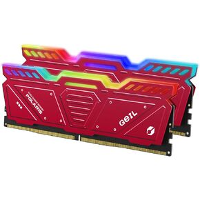 جيل ذاكرة RAM DDR5 RGB من بولاريس، 32GB (16GB×2) 5600MHz 1.1 فولت، متوافقة مع AMD، ذاكرة كمبيوتر مكتبي عالية السرعة DIMM طويلة، انشاء محتوى العاب غامر/وسائط متعددة/بث مباشر عالي الجودة (احمر) in Kuwait