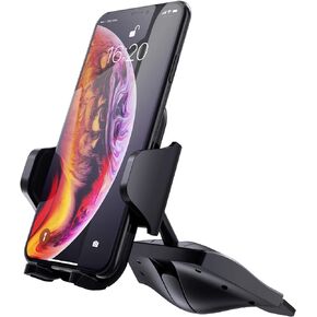 IPOW Car Phone Mount Holder CD Phone Mount Holder for Car Auto-Release Fit Various Slots 6 Rubber Pads Hand Free Phone Holder in Kuwait