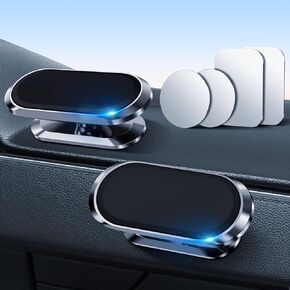حامل جوال مغناطيسي للسيارة [8 مغناطيسات قوية] حامل جوال للسيارة من خليط معدني من الزنك قابل للدوران 360 درجة، حامل جوال عالمي للوحة العدادات لجميع الجوالات من قطعتين in Kuwait
