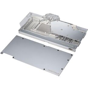 Phanteks (PH-GB3090TiAS_CR01_BP) Glacier G3090Ti ASUS Water Block لـ ASUS ROG Strix/TUF Gaming RTX 3090 Ti، كتلة نحاسية مطلية بالنيكل ، أكريليك ، لوحة غطاء ألومنيوم ، RGB ، كروم in Kuwait