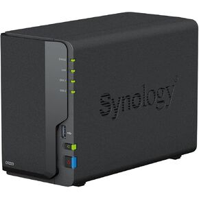 سينولوجي DS223 ديسك ستيشن ناس (ريلتيك RTD1619B رباعي النواة 2GB RAM 1xRJ-45 1GbE LAN-Port) حزمة ثنائية 12TB مع 2X 6TB WD ريد بلس in Kuwait