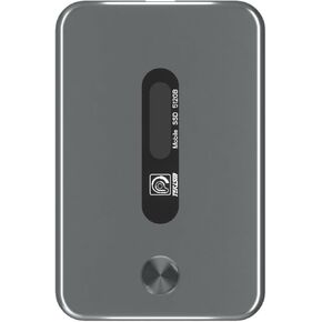 محرك أقراص الحالة الصلبة الخارجي TEKISM المحمول SSD بسعة 512 جيجابايت - USB من النوع C، USB 3.1، سرعات تصل إلى 520 ميجابايت/ثانية، معدني، رفيع للغاية وخفيف، لأجهزة Mac PC وiPad، مع ضوء مؤشر in Kuwait