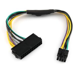 E-outstanding ATX PSU Power Supply Adapter Cable for Motherboards, 11 Inch 24-Pin to 8-Pin 18AWG in Saudi Arabia