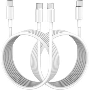 Dayaoncy Fast USB C to USB C Cable 6ft 3Pack 60W, USB C Charger Cable Fast Charging Type C Charging Cable for iPhone 15 Pro Max Plus MacBook Pro, for iPad Pro/iPad Air, Samsung Galaxy S23 S22, Pixel