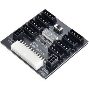 chenyang CY 52.10mm 10+14Pin Power Slot to ATX 6Pin 16 Ports Flex Slot Server Power Supply Board Adapter for CHIA ETH BTC Mining Miner