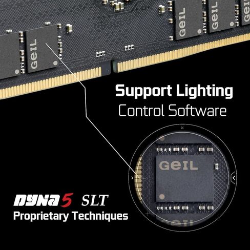 جيل ذاكرة RAM DDR5 RGB من بولاريس، 32GB (16GB×2) 5600MHz 1.1 فولت، متوافقة مع AMD، ذاكرة كمبيوتر مكتبي عالية السرعة DIMM طويلة، انشاء محتوى العاب غامر/وسائط متعددة/بث مباشر عالي الجودة (احمر) in Kuwait