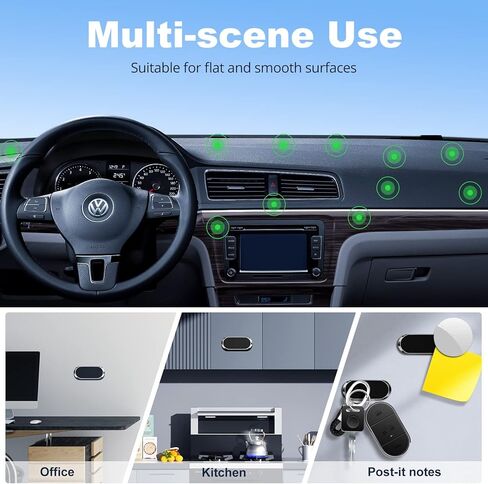 حامل جوال مغناطيسي للسيارة [8 مغناطيسات قوية] حامل جوال للسيارة من خليط معدني من الزنك قابل للدوران 360 درجة، حامل جوال عالمي للوحة العدادات لجميع الجوالات من قطعتين in Kuwait
