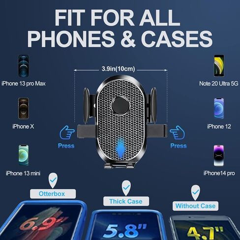 JOCOSA Phone Mount for Car, Small Rear Mirrors Friendly, View Phone Holder, Universal 360° Rotatable and Retractable Adjustable Multifunctional GPS Holder for All Mobile Phones in Kuwait
