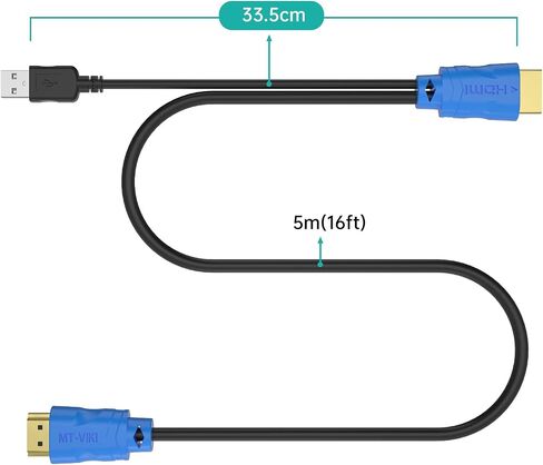 MT-VIKI 2in 1 USB HDMI KVM Cable for USB KVM Cable HDMI (3M-2packs) in Kuwait