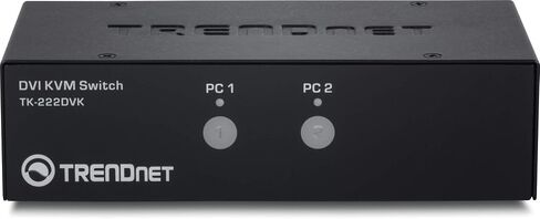 TRENDnet 4-Port DVI KVM Switch with Audio, Manage Four PC's, Hot-Keys, USB 2.0, USB Switch, Metal Housing, Use with a DVID-D Monitor, TK-422DVK in Saudi Arabia