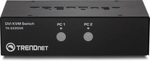 TRENDnet 4-Port DVI KVM Switch with Audio, Manage Four PC's, Hot-Keys, USB 2.0, USB Switch, Metal Housing, Use with a DVID-D Monitor, TK-422DVK in Saudi Arabia