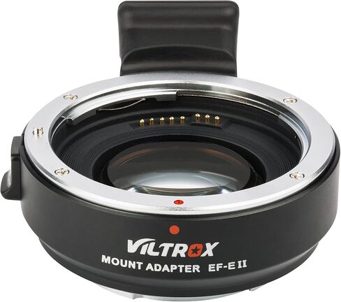 VILTROX EF-E II 0.71x محول تركيب عدسة التركيز التلقائي المعزز للسرعة متوافق مع عدسة Canon EF لكاميرا Sony E-Mount A7 A7R A7RII A7RIII A7S A7SII A7II A7III A6500 A6400 A6300 A6000 in Saudi Arabia