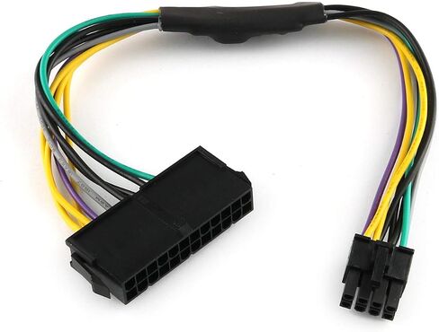 E-outstanding ATX PSU Power Supply Adapter Cable for Motherboards, 11 Inch 24-Pin to 8-Pin 18AWG in Saudi Arabia