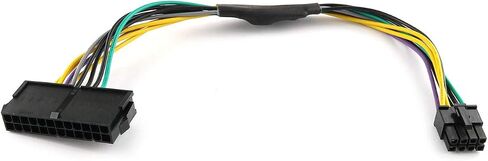E-outstanding ATX PSU Power Supply Adapter Cable for Motherboards, 11 Inch 24-Pin to 8-Pin 18AWG in Saudi Arabia