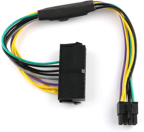 E-outstanding ATX PSU Power Supply Adapter Cable for Motherboards, 11 Inch 24-Pin to 8-Pin 18AWG in Saudi Arabia