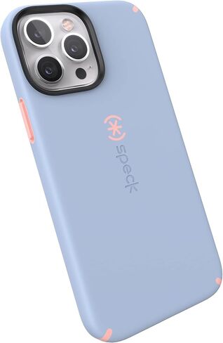 Speck iPhone 13 Pro Max Case- Drop Protection Fits iPhone 12 Pro Max - Scratch Resistant - Slim Design with Soft Touch Coating - Harmony Blue, Chiffon Pink CandyShell Pro in Kuwait