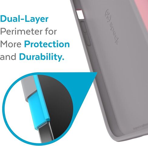 Speck iPhone 13 Pro Max Case- Drop Protection Fits iPhone 12 Pro Max - Scratch Resistant - Slim Design with Soft Touch Coating - Harmony Blue, Chiffon Pink CandyShell Pro in Kuwait