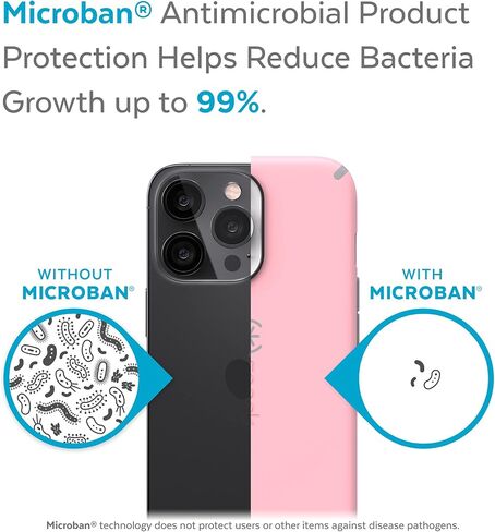 Speck iPhone 13 Pro Max Case- Drop Protection Fits iPhone 12 Pro Max - Scratch Resistant - Slim Design with Soft Touch Coating - Harmony Blue, Chiffon Pink CandyShell Pro in Kuwait