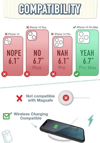 حافظة Smartish iPhone 14 الرفيعة - Gripmunk متوافقة مع MagSafe [خفيفة الوزن + واقية] غطاء قبضة رفيع مع بطانة من الألياف الدقيقة - Black Tie Affair in Kuwait