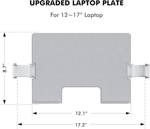 صينية الكمبيوتر المحمول Viozon، قابلة للتعديل من الجوانب، تنطبق فقط على سلسلة OL من Viozon (أسود) US-OL-PB in Kuwait