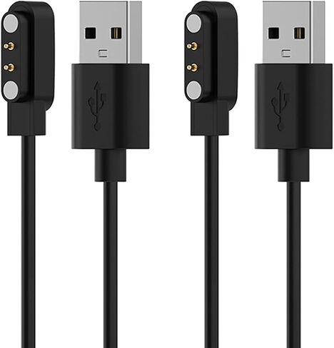Emilydeals 2-Pack Charger for Donerton P22 / Popglory/CanMixs/kalinco 1.4 - P22 Smart Watch Magnetic USB Charging Cable [3.9ft/120cm] (2) in Kuwait
