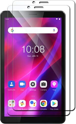 Warmyee [2 Pack] Screen Protector for Lenovo Tab M7 3rd / 2nd Gen 7 inch, Tempered Glass Screen Film Guard, Anti-Scratch Screen Protector for 7" Lenovo Tab M7 2021/2019 in Kuwait