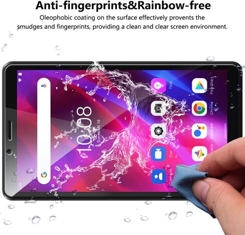 Warmyee [2 Pack] Screen Protector for Lenovo Tab M7 3rd / 2nd Gen 7 inch, Tempered Glass Screen Film Guard, Anti-Scratch Screen Protector for 7" Lenovo Tab M7 2021/2019 in Kuwait