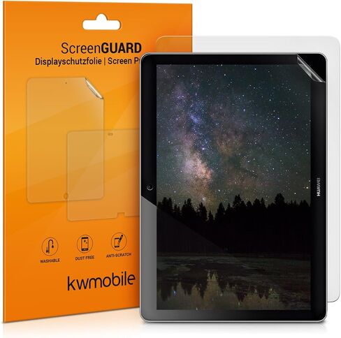 kwmobile Screen Protector Compatible with Huawei MediaPad T3 10 Screen Protector - 2x Anti-reflective Matte Film for Tablet in Saudi Arabia