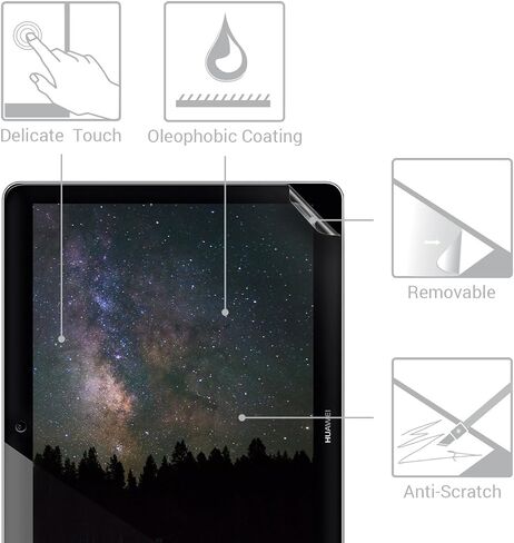 kwmobile Screen Protector Compatible with Huawei MediaPad T3 10 Screen Protector - 2x Anti-reflective Matte Film for Tablet in Saudi Arabia