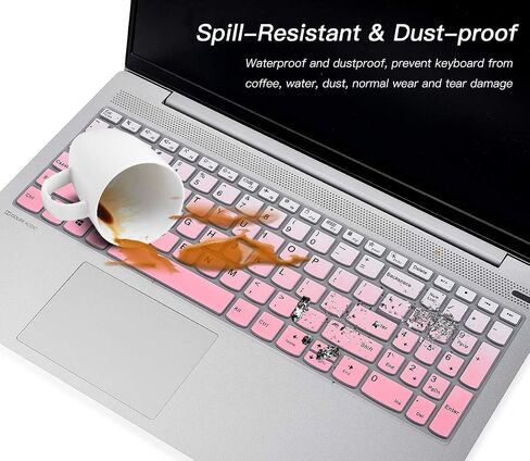 Keyboard Cover for Lenovo ideaPad 15.6", Yoga 7 7i 15.6/16, Lenovo ideaPad 3 3i 5 5i 15.6/ ideaPad Flex 5 5i 15.6" 16 ideaPad Slim 7 15.6, ThinkBook 15 G2 G3, ThinkBook 15p -Ombre Mint in Kuwait