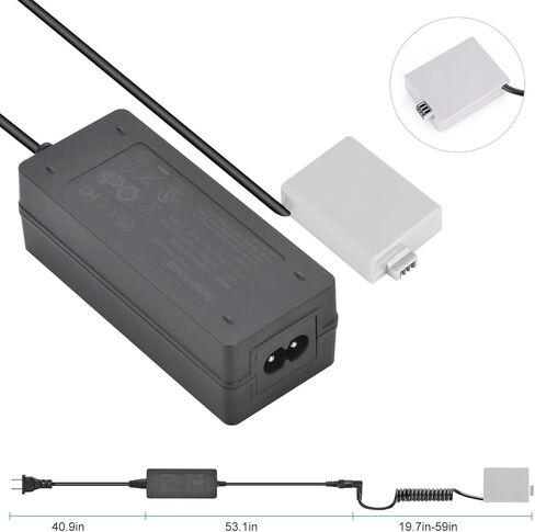 نيو موا محول امداد طاقة بديل LP-E5 للبطارية بتيار متردد ووصلة تيار مستمر لكاميرا كانون اي او اس ريبيل اكس اس وريبل تي 1 اي وريبل اكس اس اي 1000 دي 500 دي 450 دي كيس اكس 3 كيس اكس 2 كيس اف in Kuwait