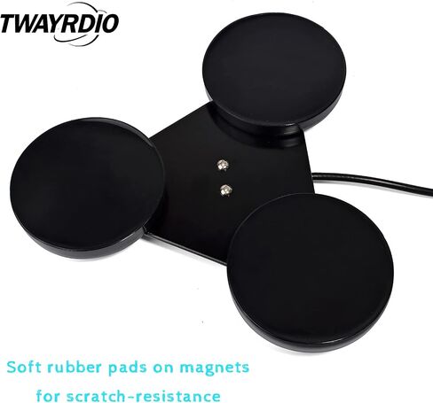 TWAYRDIO مغناطيس ثلاثي لهوائي NMO، قاعدة هوائي مغناطيسية شديدة التحمل، موصل NMO مع كابل محوري RG58 منخفض الخسارة PL259، قابس PL259 لهوائيات الهاتف المحمول HF VHF UHF CB in Saudi Arabia