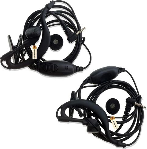 Lsgoodcare 20Pack 2.5MM 1 Pin G Shape Earhook Ear-Clip Headset Earpiece PTT and Mic Compatible for Motorola Talkabout 2 Way Radio MH230R MR350R MS350R MT350R MH230TPR Walkie Talkie in Saudi Arabia
