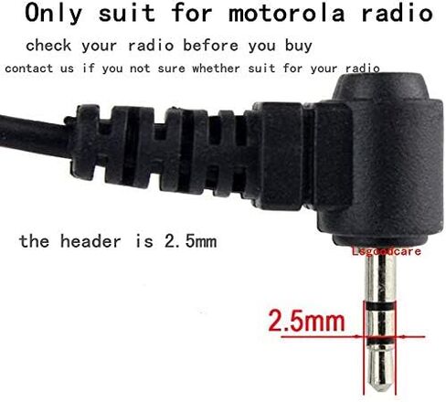 Lsgoodcare 20Pack 2.5MM 1 Pin G Shape Earhook Ear-Clip Headset Earpiece PTT and Mic Compatible for Motorola Talkabout 2 Way Radio MH230R MR350R MS350R MT350R MH230TPR Walkie Talkie in Saudi Arabia