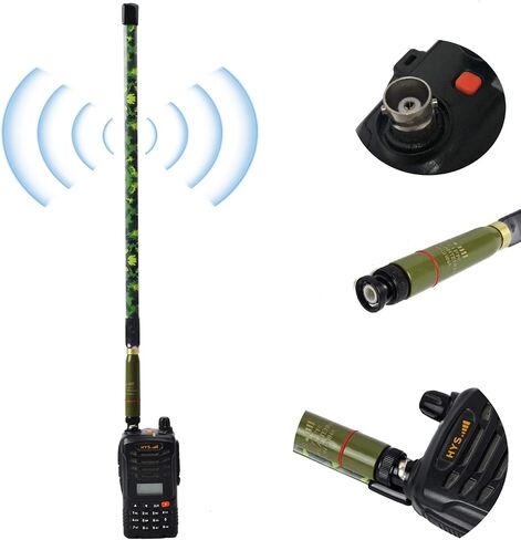 HYS BNC CS Tactics Antennas Foldable Dual Band 2m/70cm HT Antenna in Kuwait