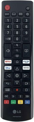 Universal Remote Control Compatible with All LG LED OLED NanoCell QNED LCD WebOS 4K 8K UHD HDTV HDR Smart TVs with Netflix Prime Video Disney+ Movies App Keys (AKB76037603) in Kuwait