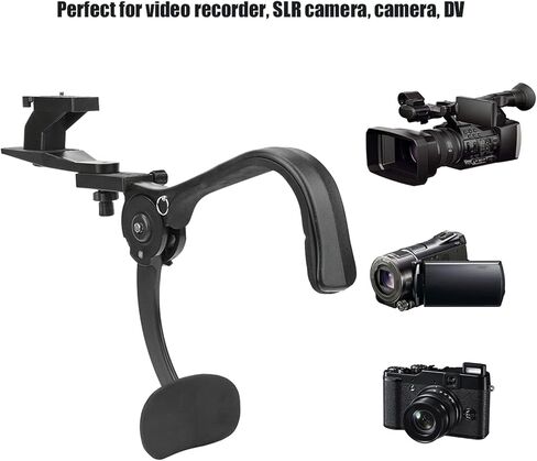 DSLR Camera Shoulder Mount Black Shock Absorber Stabilizer Rig for Professional Video Photography in Saudi Arabia