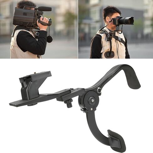 DSLR Camera Shoulder Mount Black Shock Absorber Stabilizer Rig for Professional Video Photography in Saudi Arabia