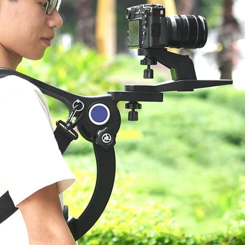 DSLR Camera Shoulder Mount Black Shock Absorber Stabilizer Rig for Professional Video Photography in Saudi Arabia