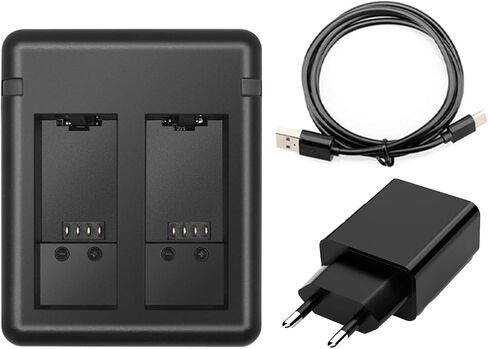 شاحن بطارية Hero 9 10 11 شاحن بطارية مزدوج للسيارة متوافق مع Gopro Hero 11/10/9 USB شاحن سريع وقابس شاحن أمريكي in Kuwait