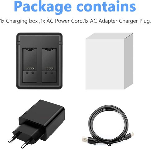 شاحن بطارية Hero 9 10 11 شاحن بطارية مزدوج للسيارة متوافق مع Gopro Hero 11/10/9 USB شاحن سريع وقابس شاحن أمريكي in Kuwait