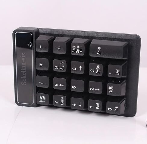 Sokelinn-six Numeric Keyboard,2.4G Wireless 19 Keyboard Number Pad Silent Keypad USB Receiver for Laptop Notebook Windows System in Kuwait