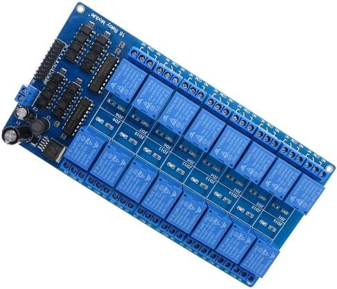 ACEIRMC 12 فولت 16 قناة واجهة التتابع لوحة تركيبية Optocoupler LED LM2576 الطاقة لاردوينو لتقوم بها بنفسك عدة PiC ARM AVR in Saudi Arabia