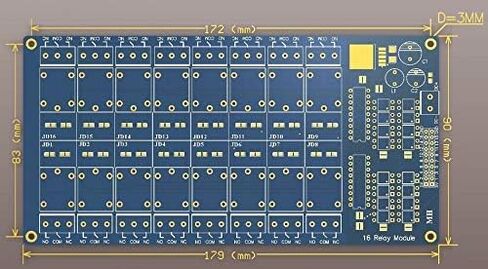 ACEIRMC 12 فولت 16 قناة واجهة التتابع لوحة تركيبية Optocoupler LED LM2576 الطاقة لاردوينو لتقوم بها بنفسك عدة PiC ARM AVR in Saudi Arabia